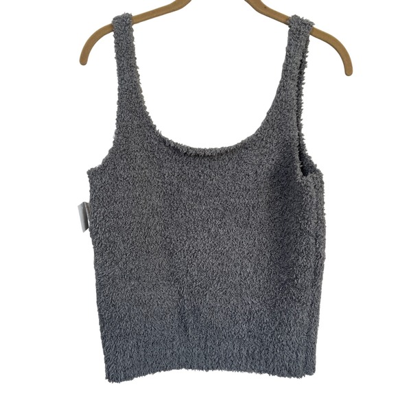 SKIMS Tops - SKIMS Cozy Knit Tank Top‎ Charcoal Grey Sz 2X/3X Lounge Active Cabin Sleep
